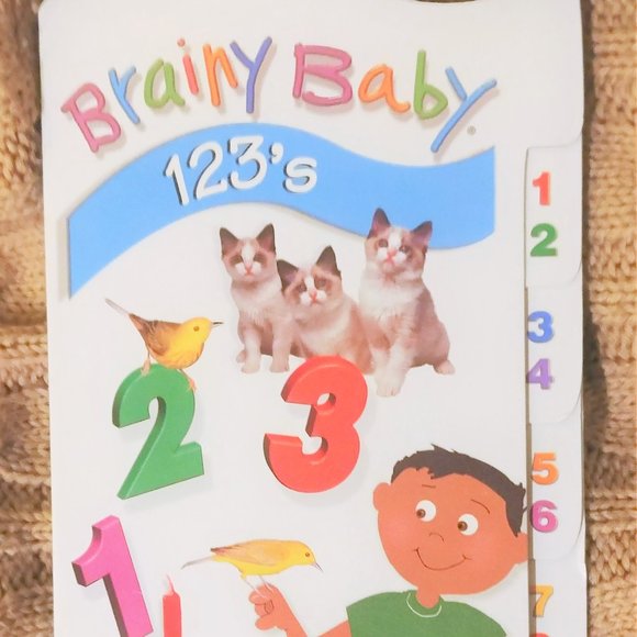 Brainy Baby 123’s board book counting numbers tabs educational learning NEW gift - Picture 1 of 5